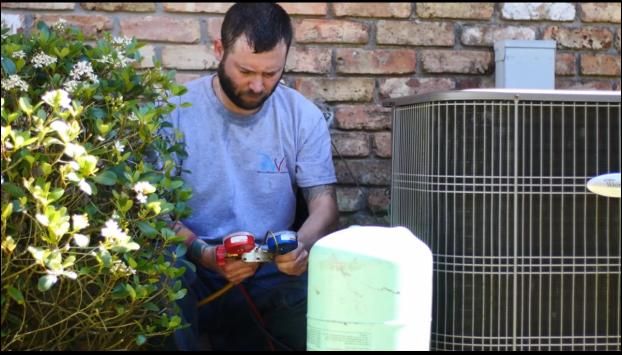 An employee at Whitney's Affordable A/C & Heating LLC